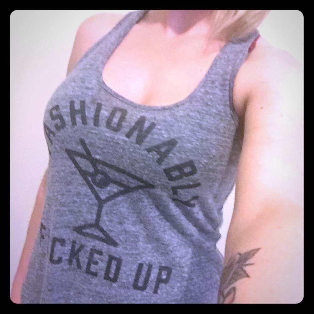 NWOT cotton racerback tank